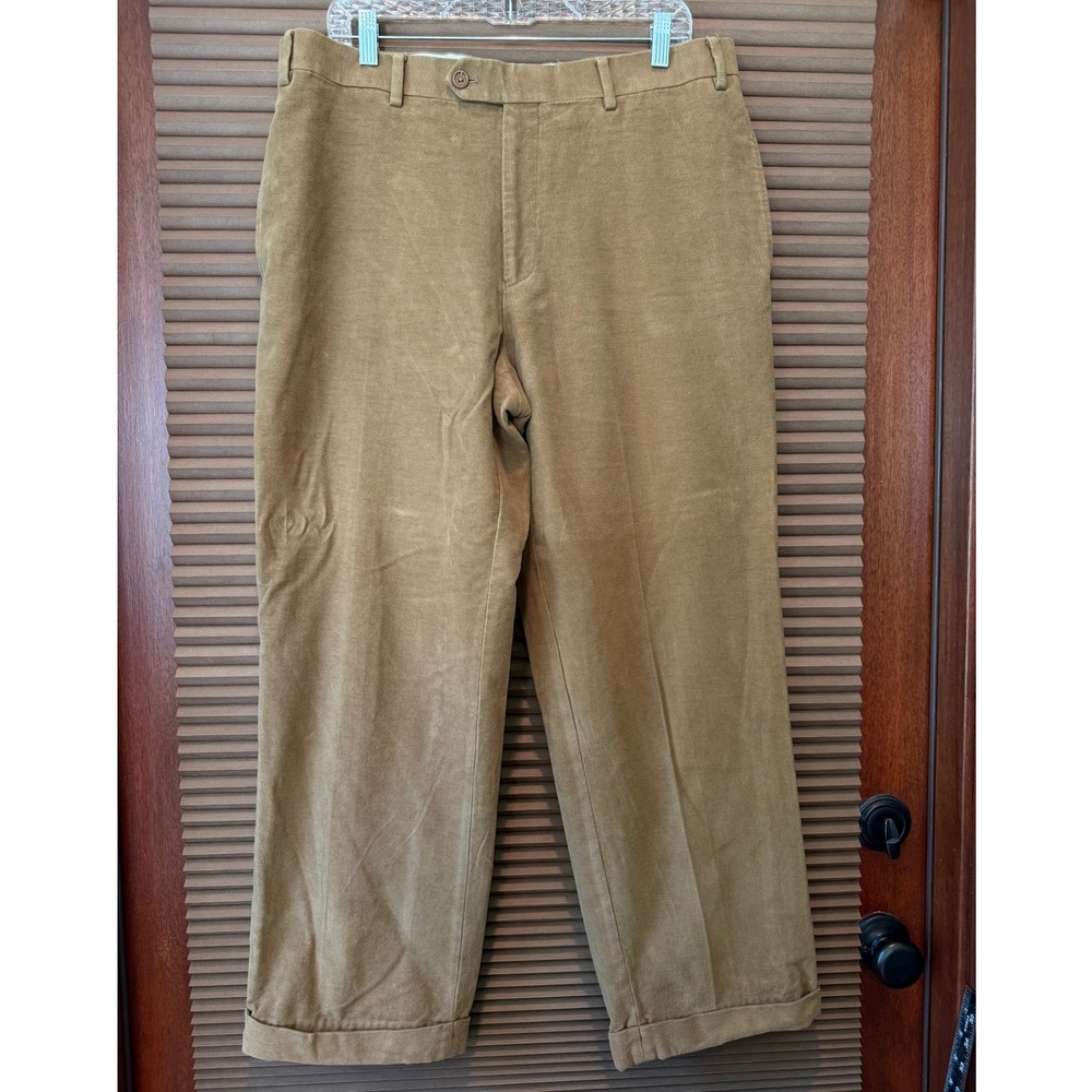 J. Peterman Trousers Men 36x29 Moleskin Pant Bwn Duca Visconti di Modrone Italy
